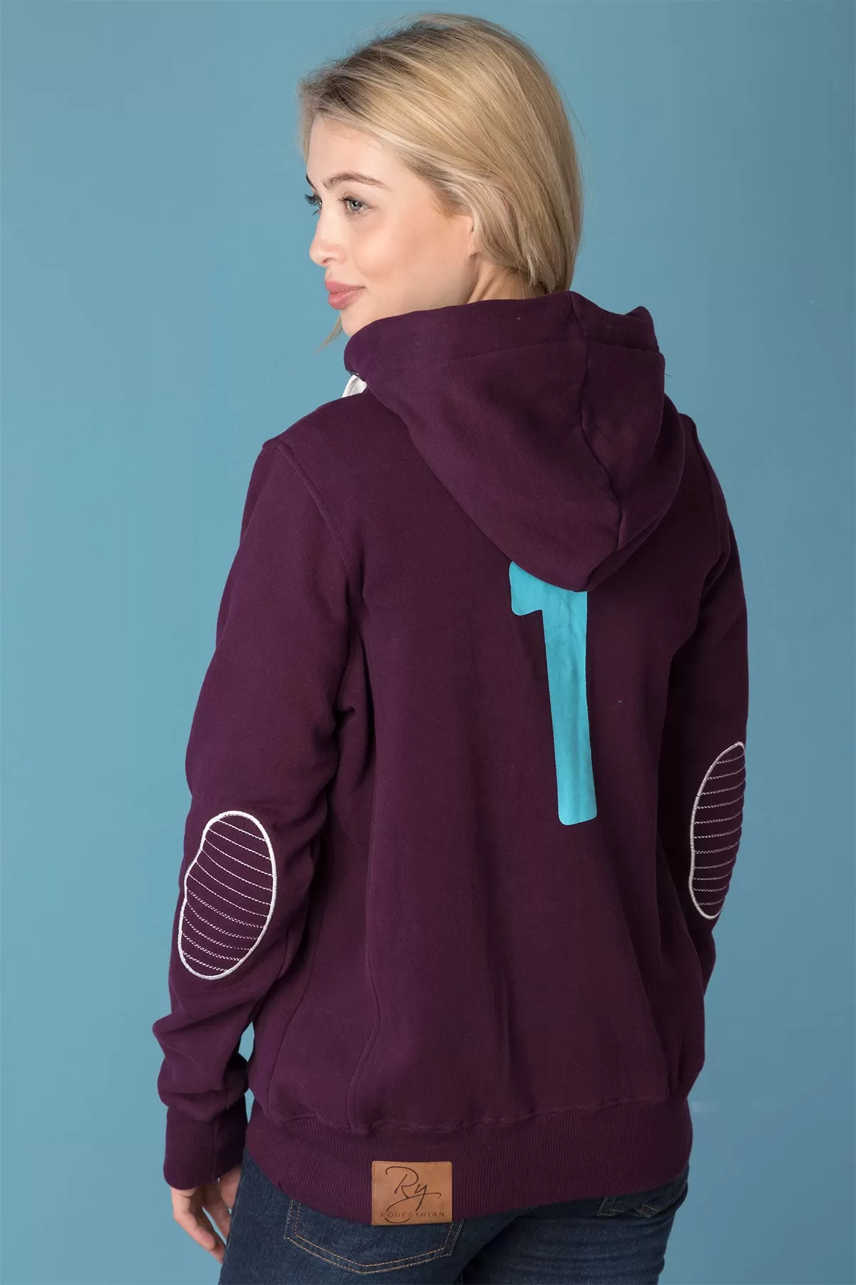 Ladies Button Hoody with Number