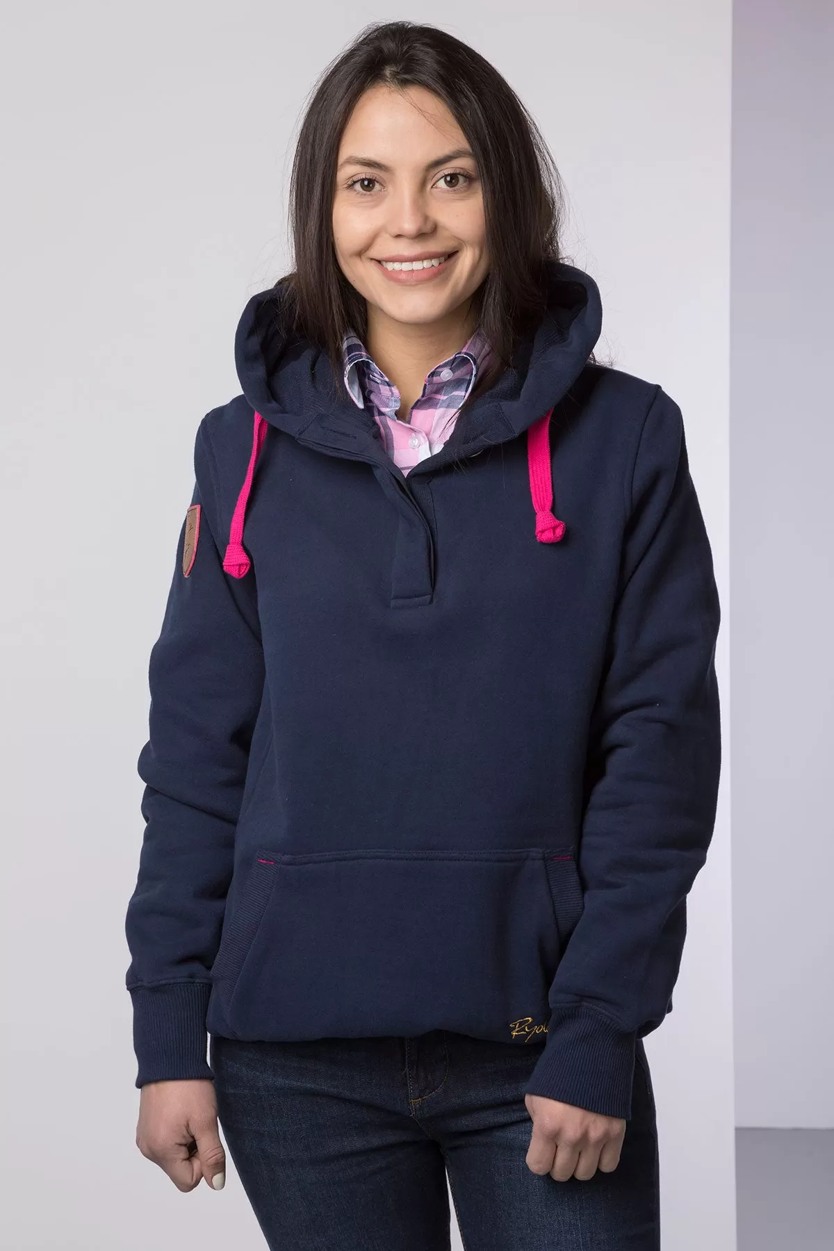 Ladies Button Hoody with Number