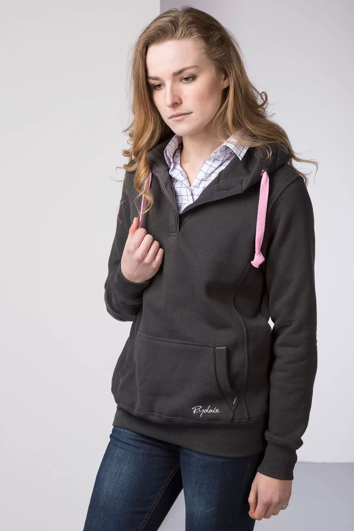 Ladies Button Hoody with Number