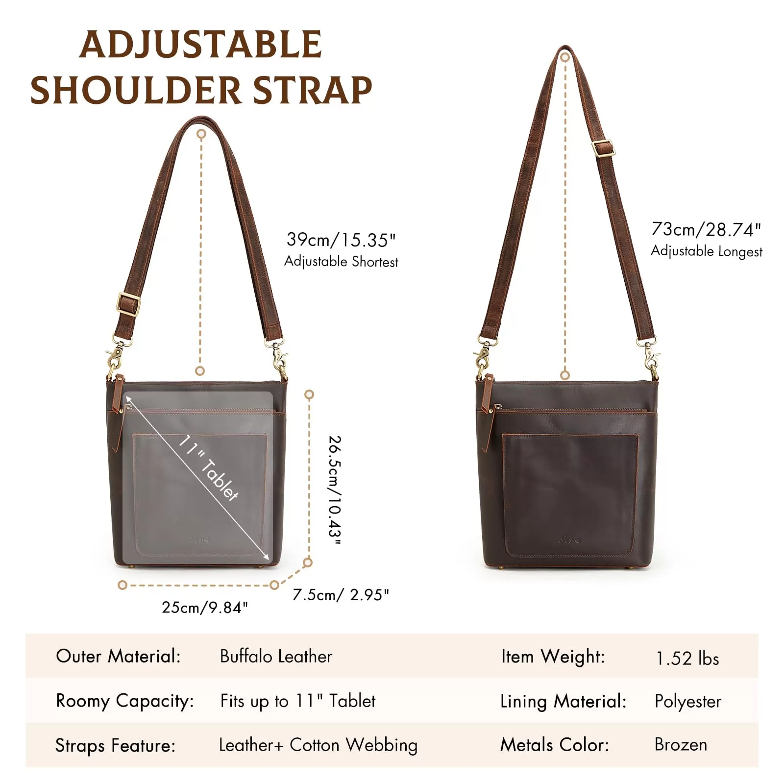 Ladies Medium Crossbody Bag