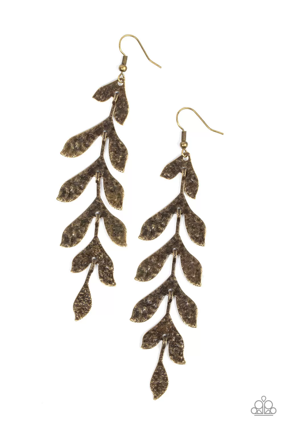 Lead From the FROND - Brass Earring