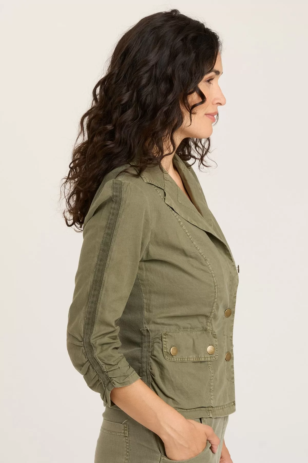 Linen Folksy Jacket