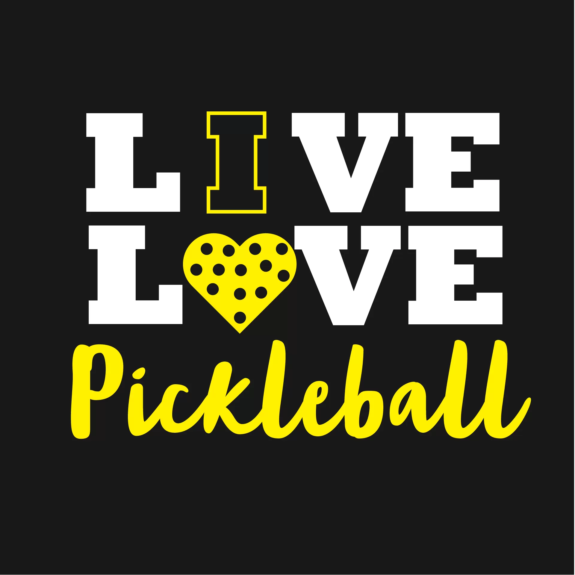 Live Love Pickleball | Women's Long Sleeve Scoop Neck Pickleball Shirts | 75/13/12 poly/cotton/rayon