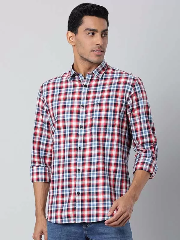 Men Checked Full Sleeve Cotton Shirt