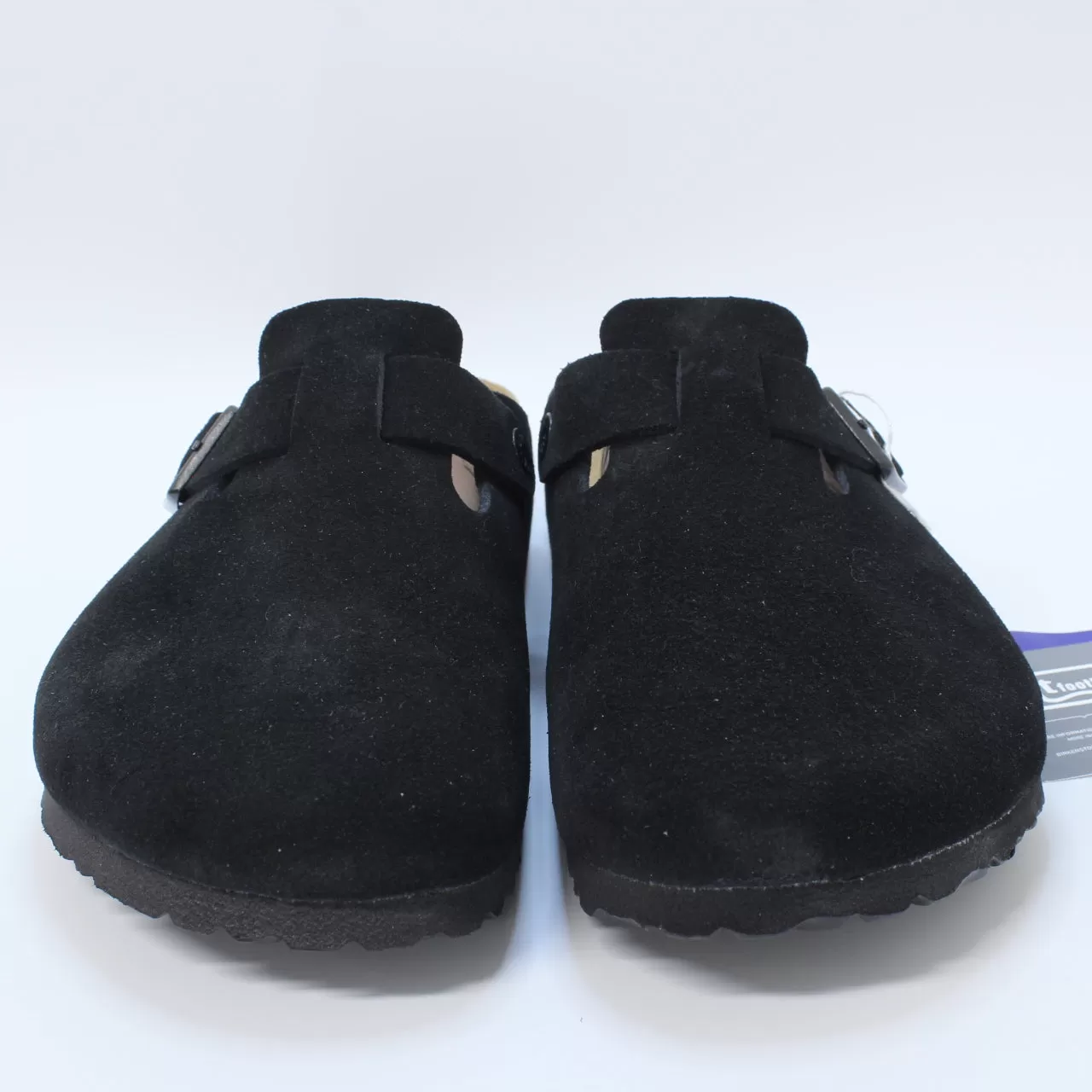 Mens Birkenstock Boston Clogs Black Suede