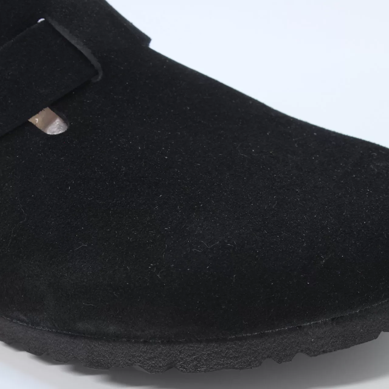 Mens Birkenstock Boston Clogs Black Suede