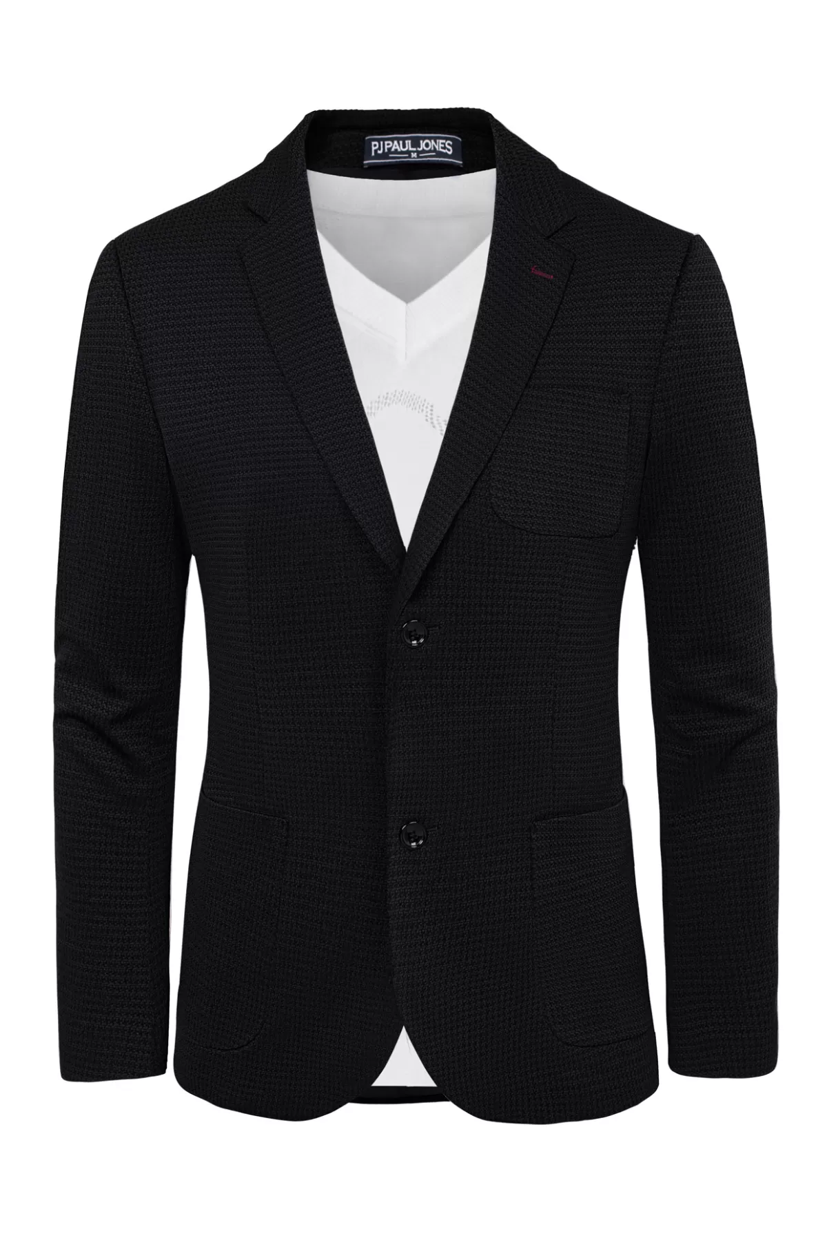 Mens Casual Knit Blazers Two Buttons Lightweight Business Blazer Coat