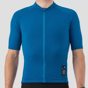 Men's Micro Grid Jersey - Azure