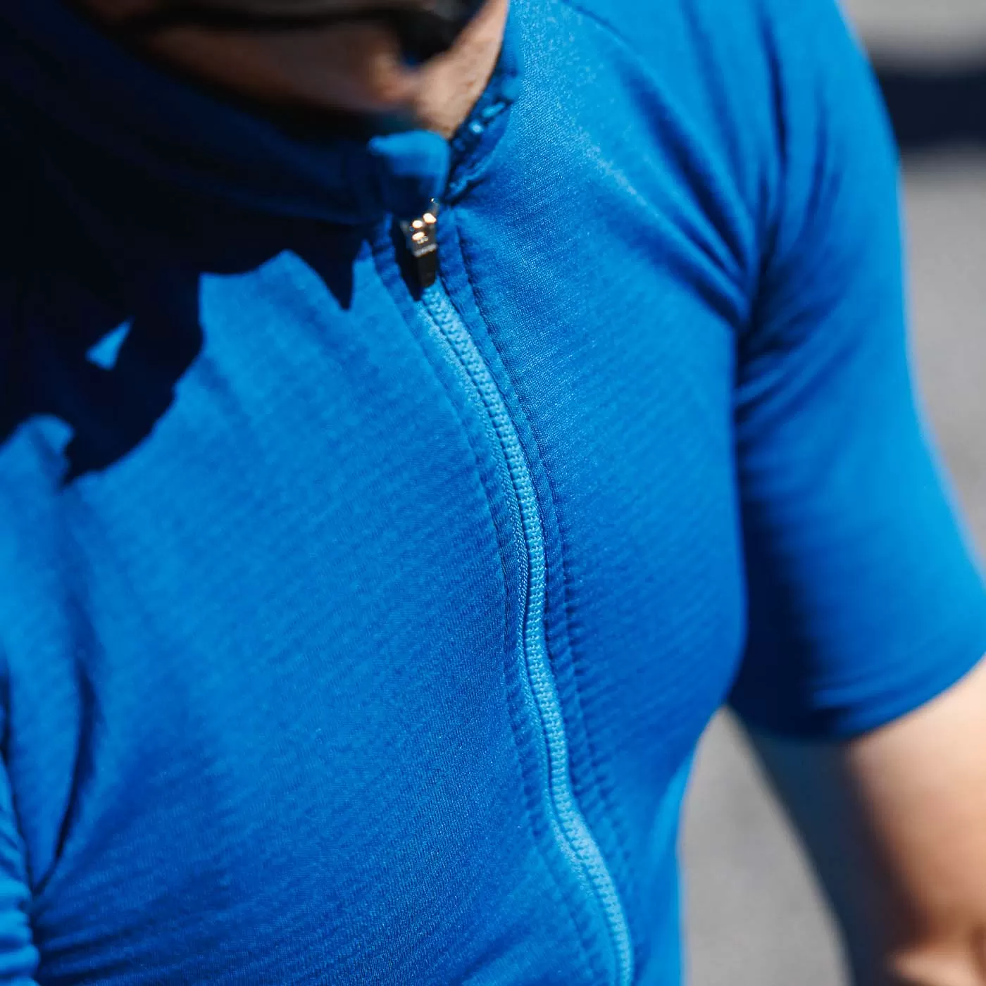 Men's Micro Grid Jersey - Azure