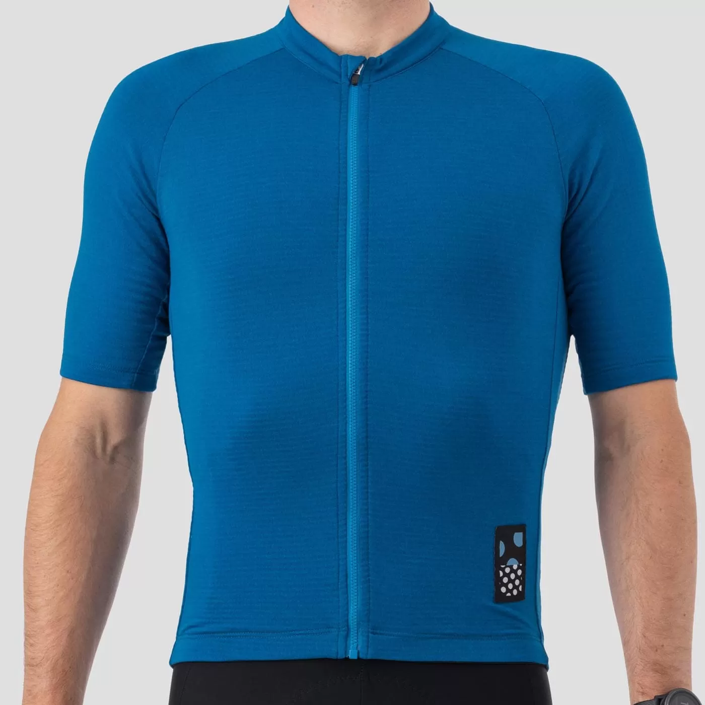 Men's Micro Grid Jersey - Azure