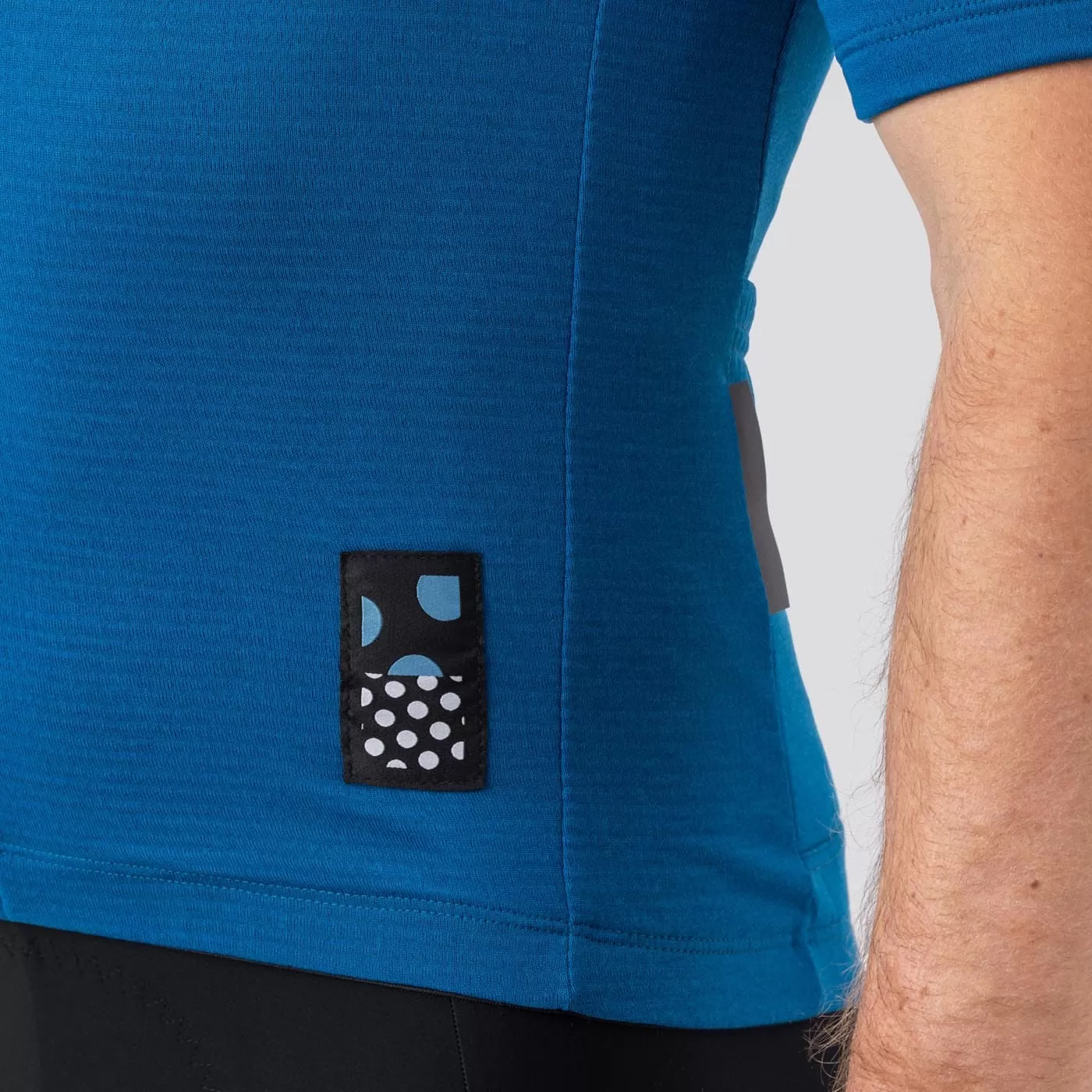 Men's Micro Grid Jersey - Azure