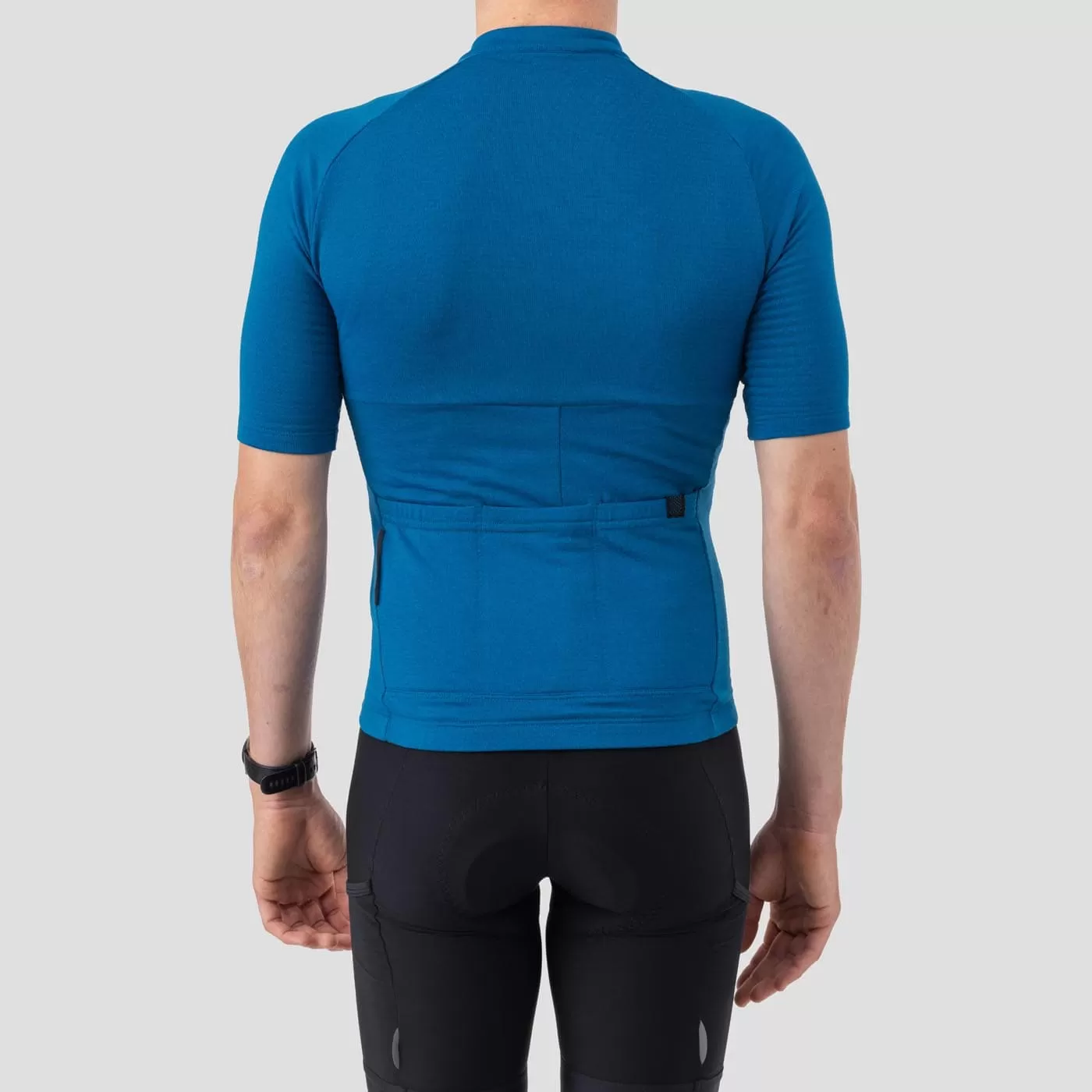 Men's Micro Grid Jersey - Azure