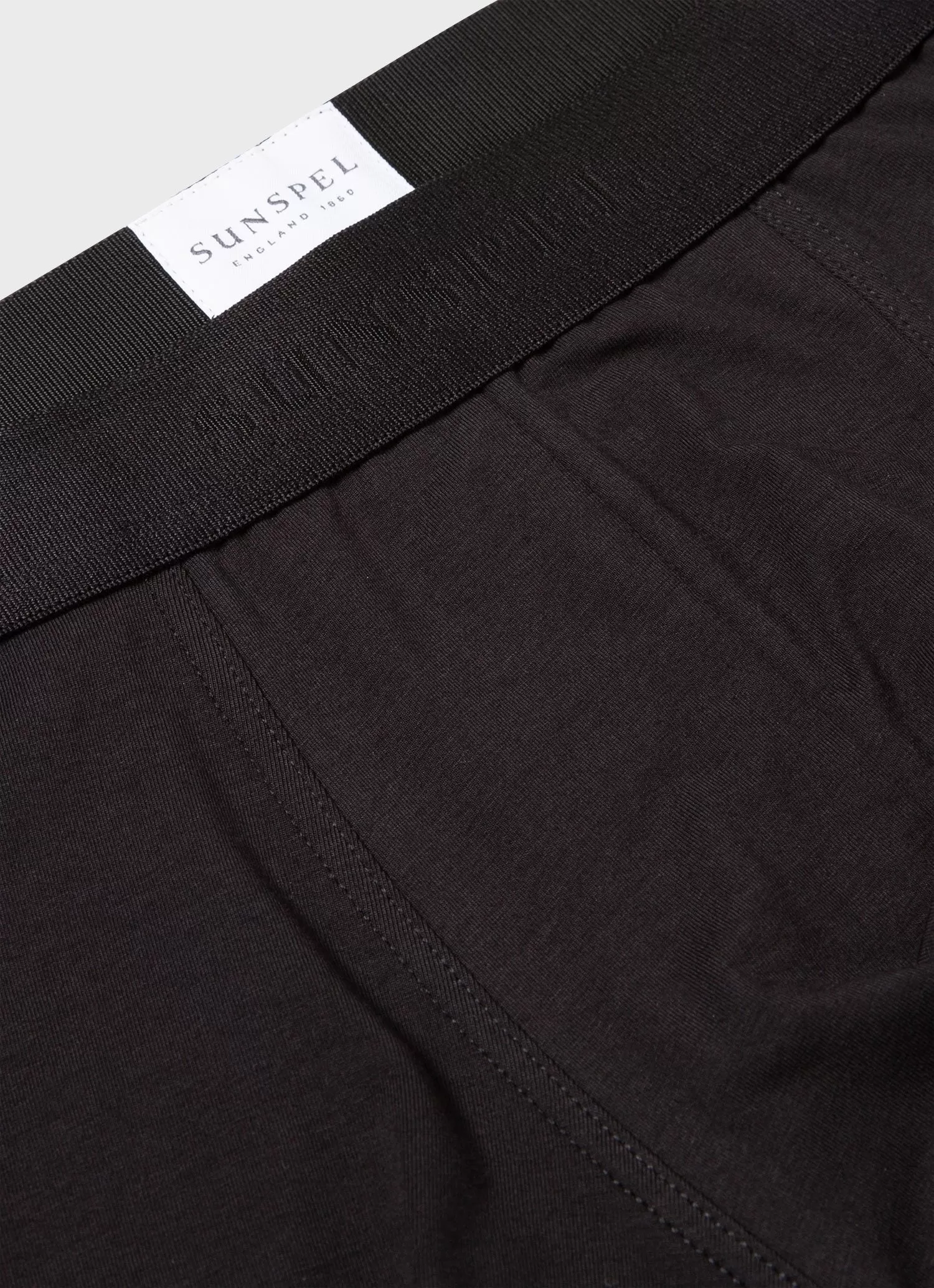 Men's Stretch Cotton Boxer Briefs in Black