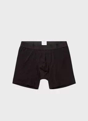 Men's Stretch Cotton Boxer Briefs in Black