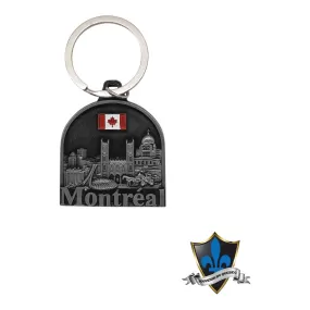 Montreal chrome  Key Ring