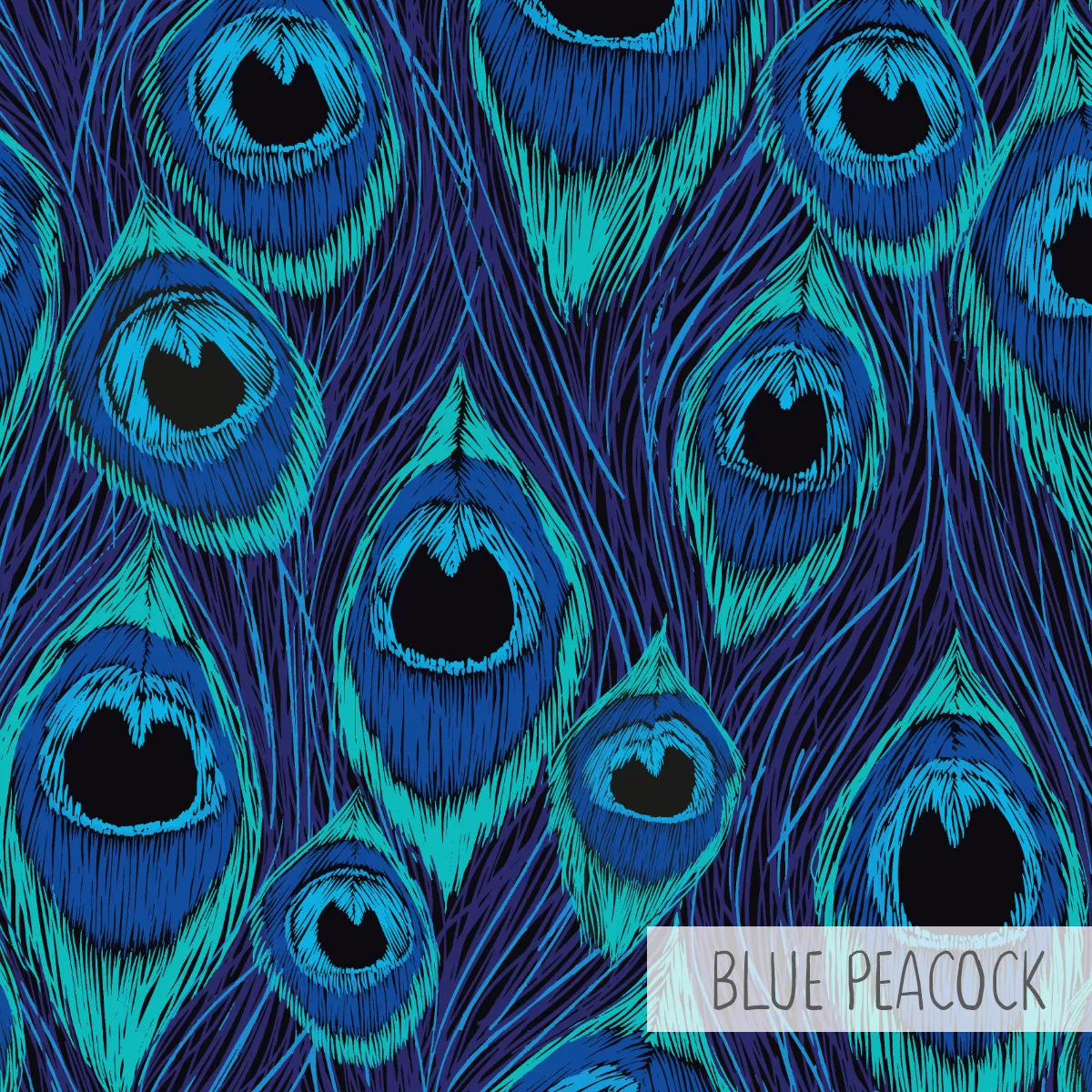 Neck Sleeve | Blue Peacock