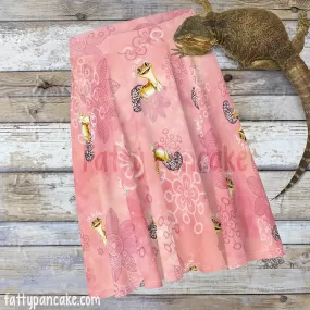 Oh so Cute Leopard Gecko Skater Skirt, Cute Reptile Lizard Bottom