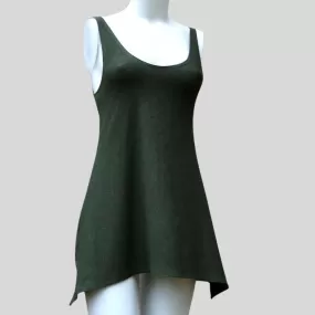 Organic cotton or wool tunic tank top