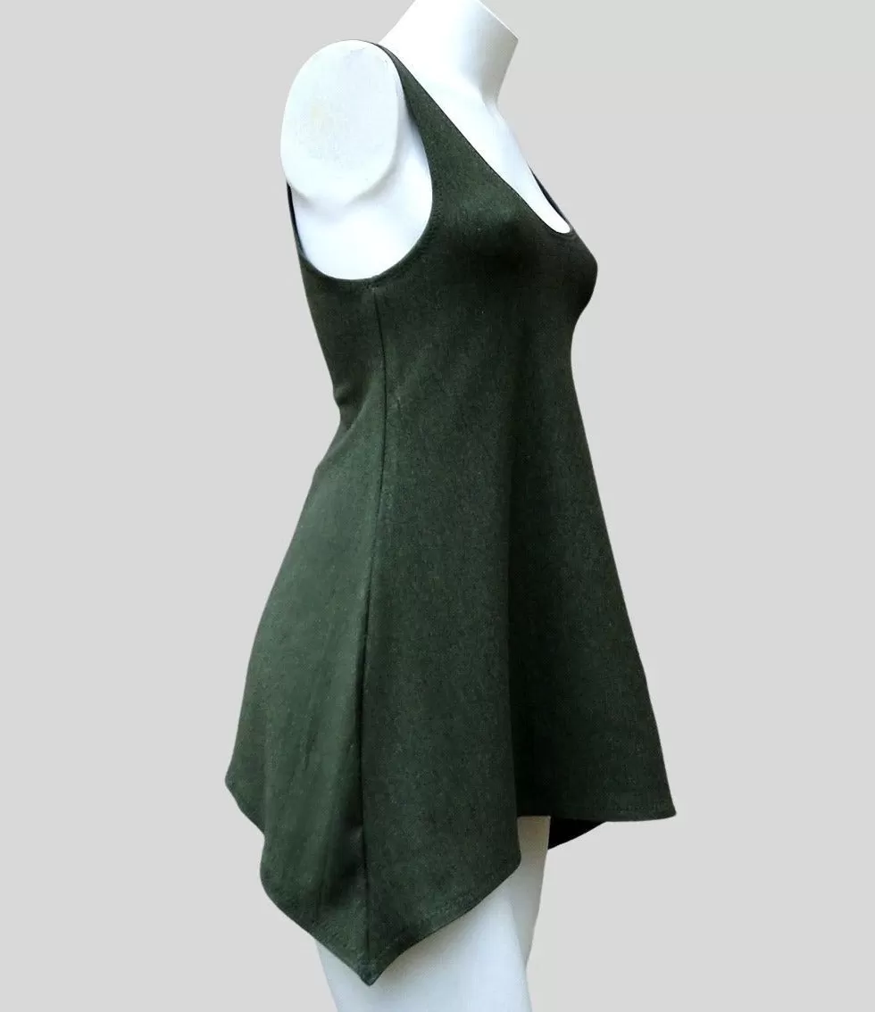 Organic cotton or wool tunic tank top