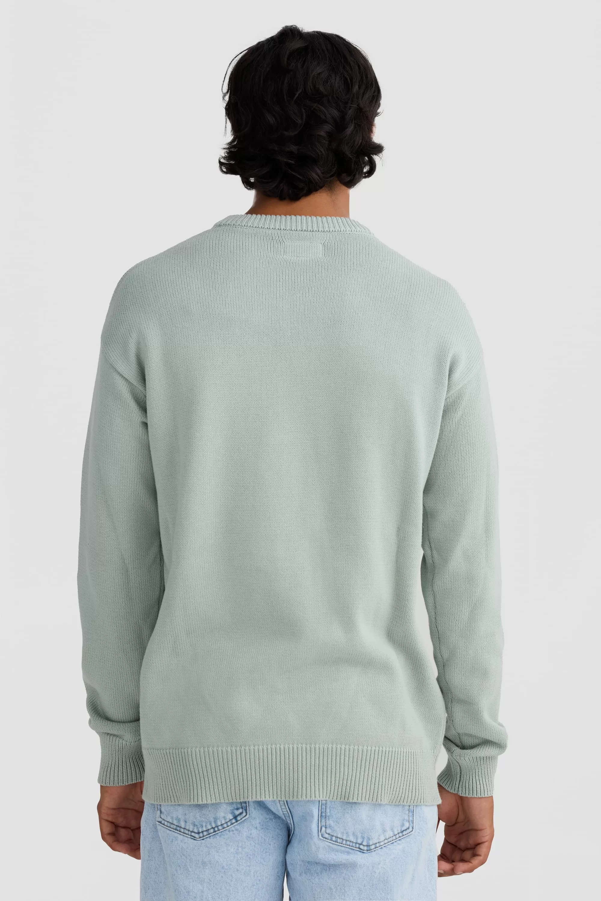 Original Logo Knit Crew Sage