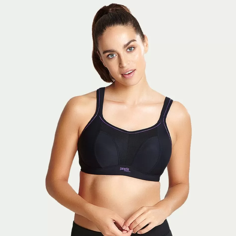 Panache Non-Wired Sports Bra Black