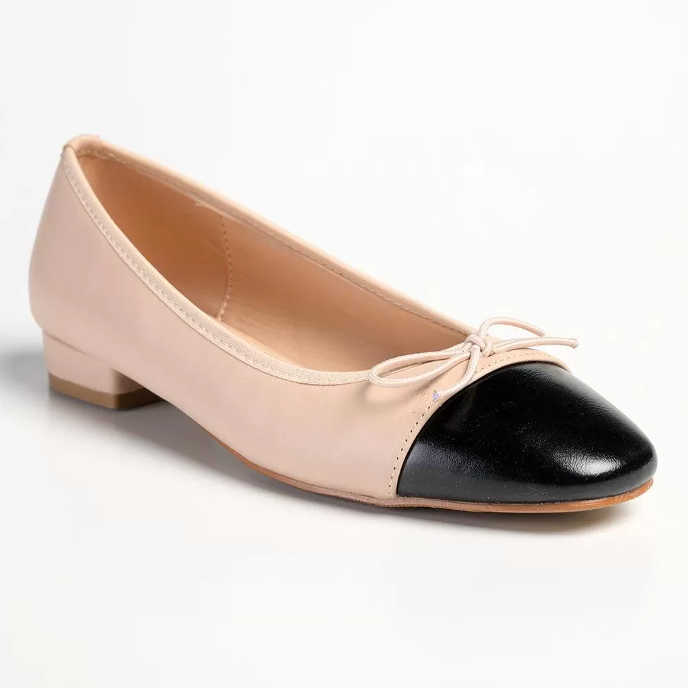 Pierre Cardin Melisse Pump - Natural / Black