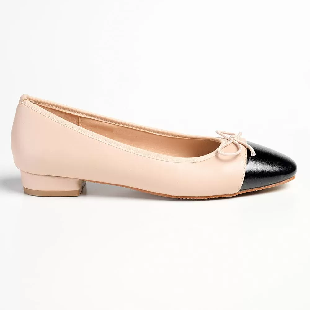 Pierre Cardin Melisse Pump - Natural / Black