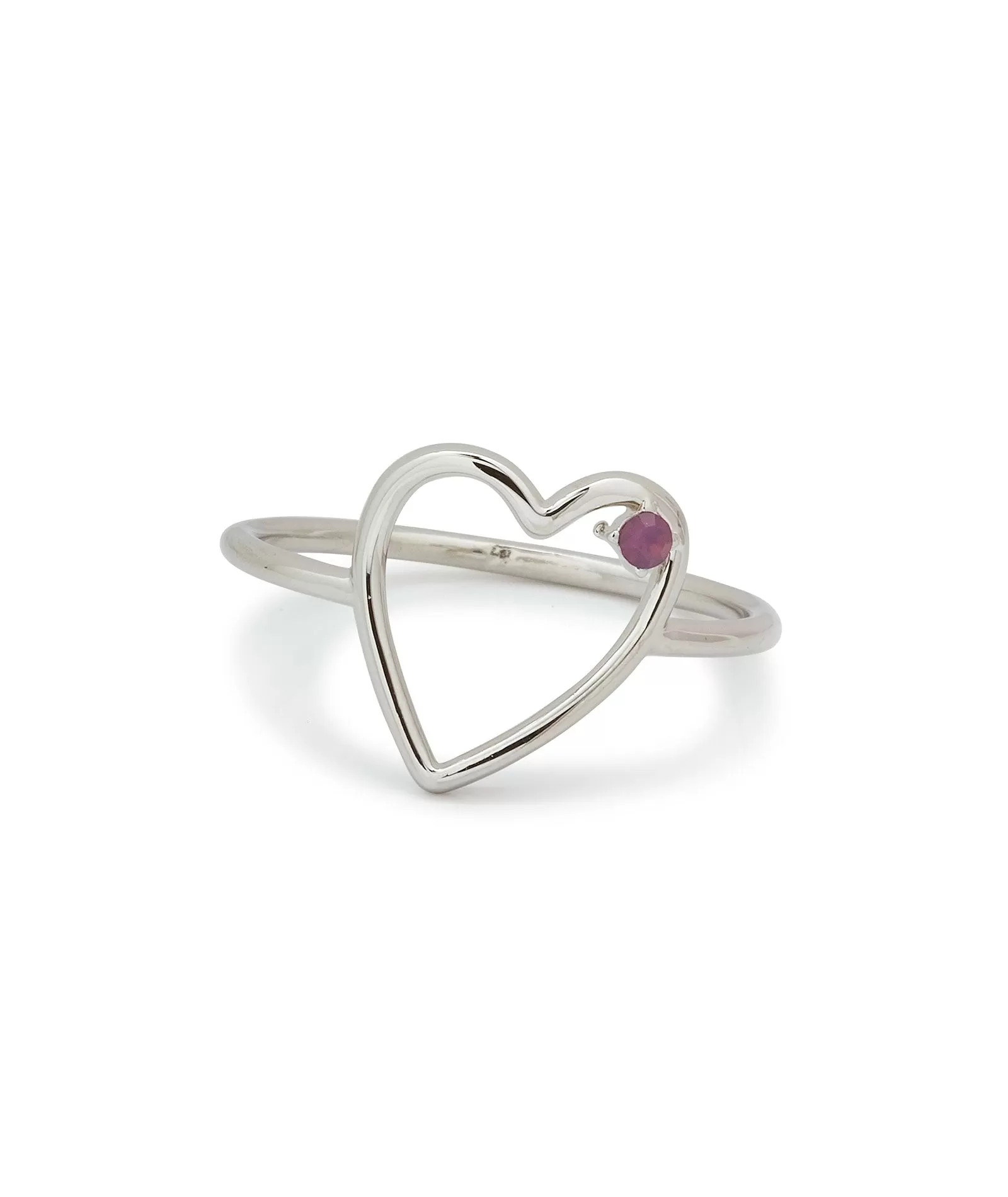 Pura Vida Ring Silver Sweetheart Stone