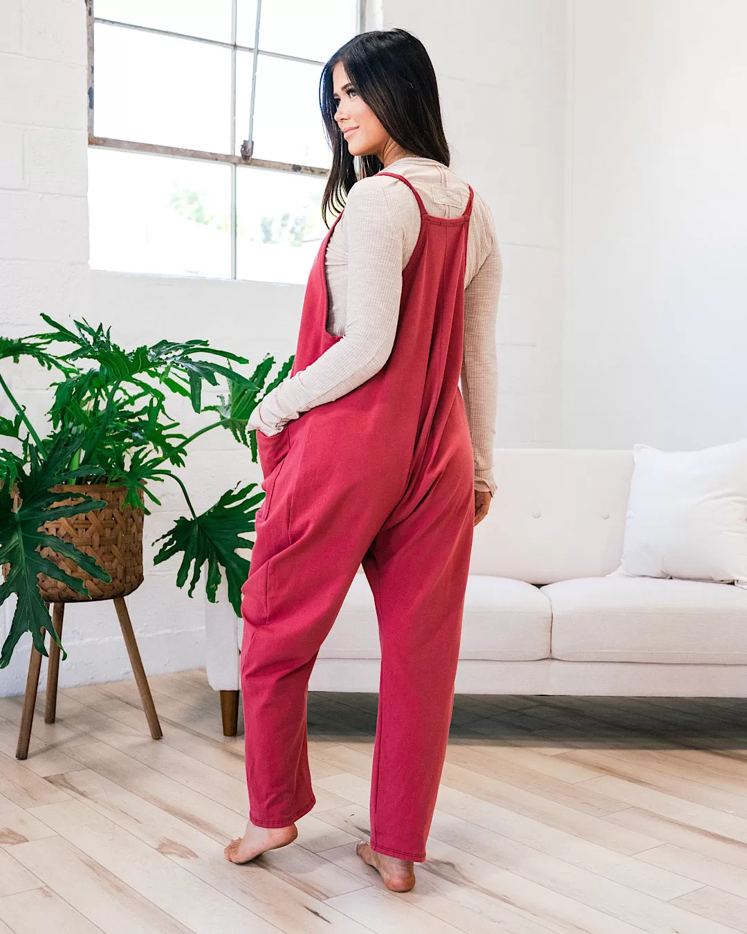 Quinn Jumpsuit - Dark Rose FINAL SALE