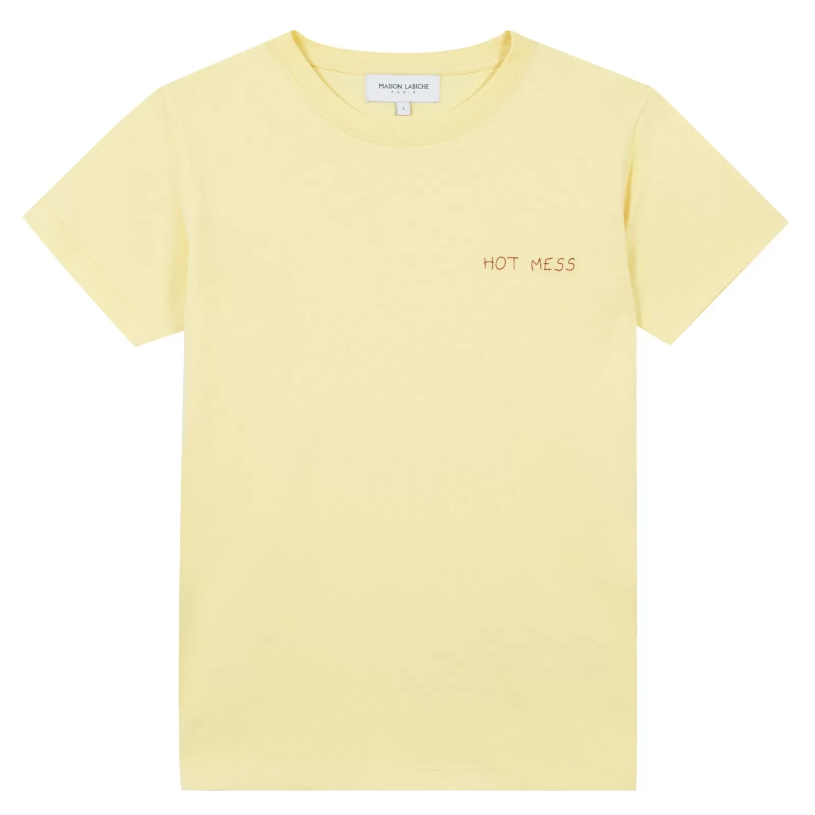 "Hot Mess" Crewneck Tee (Vanilla)