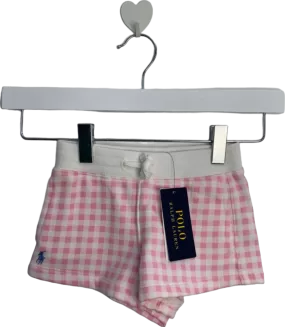 Ralph Lauren Pink Checkered Shorts UK 2T