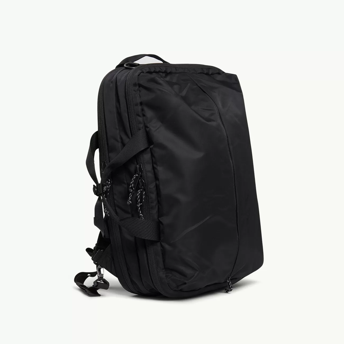 Recycled Nylon Twill 3-Way Bag - Black