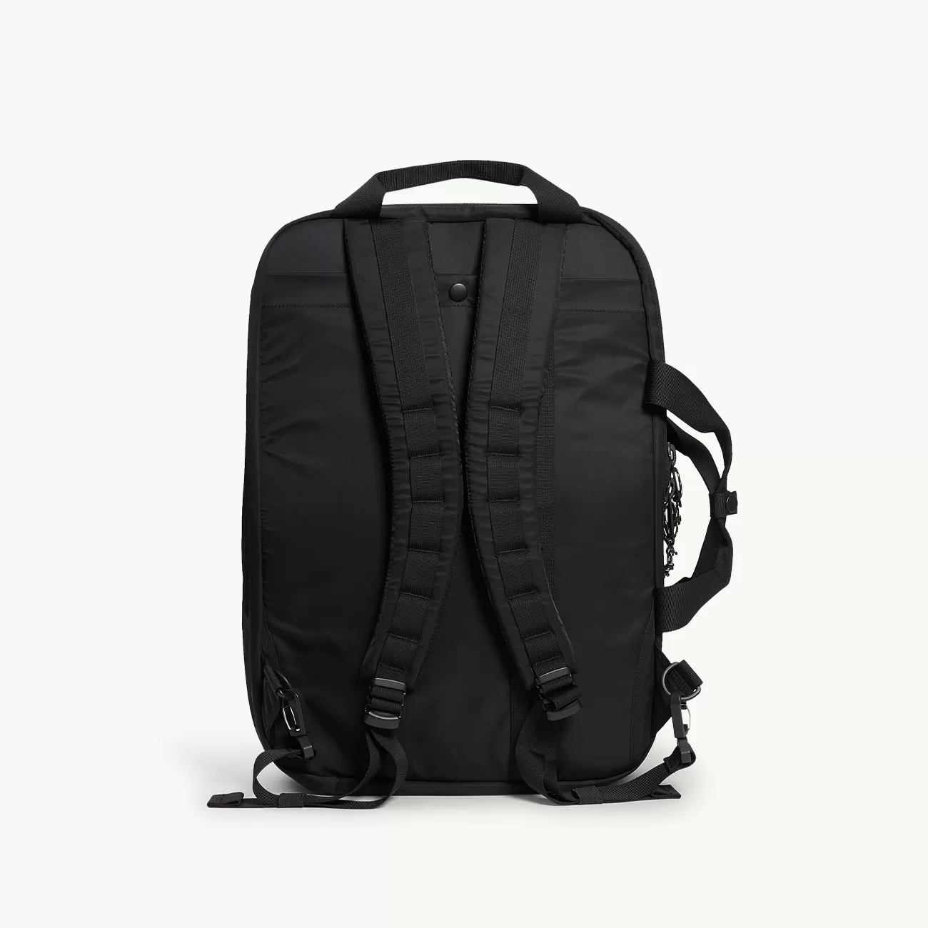 Recycled Nylon Twill 3-Way Bag - Black