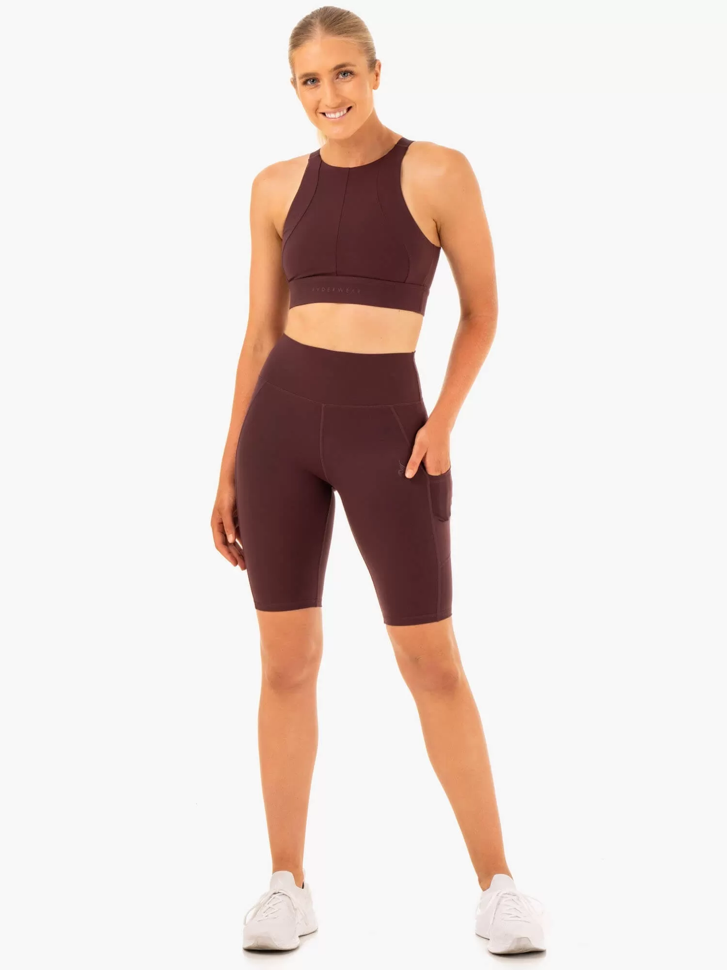 Reset High Impact Sports Bra - Chocolate