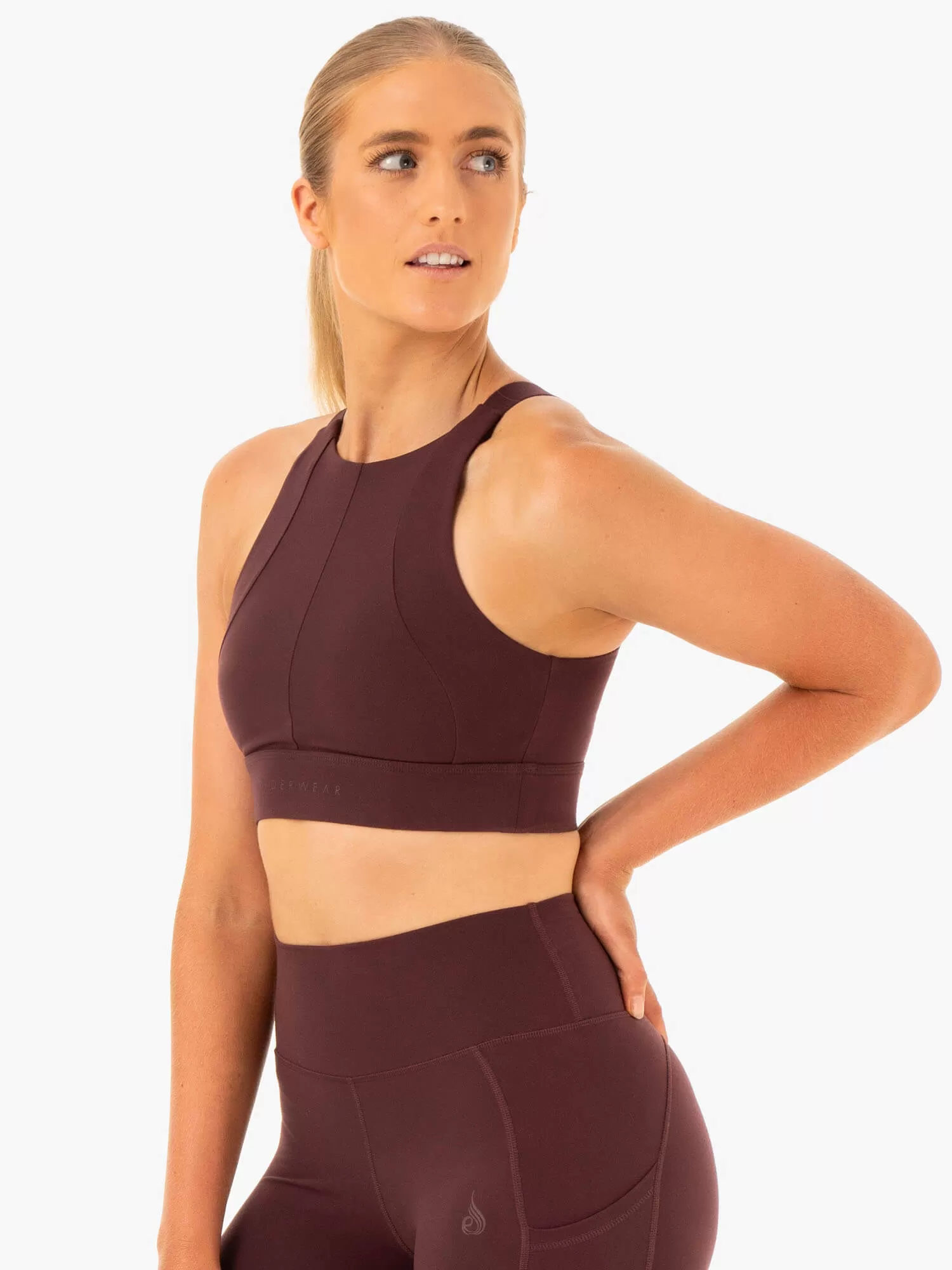 Reset High Impact Sports Bra - Chocolate