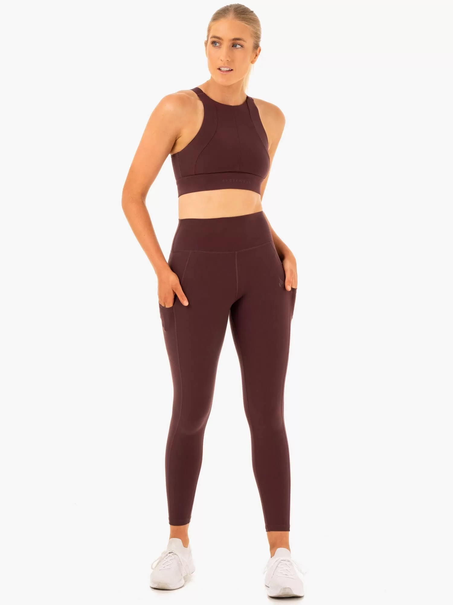 Reset High Impact Sports Bra - Chocolate