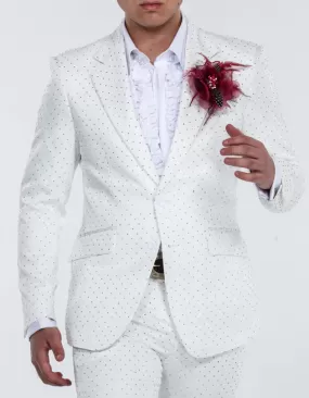 rhinestone suit white