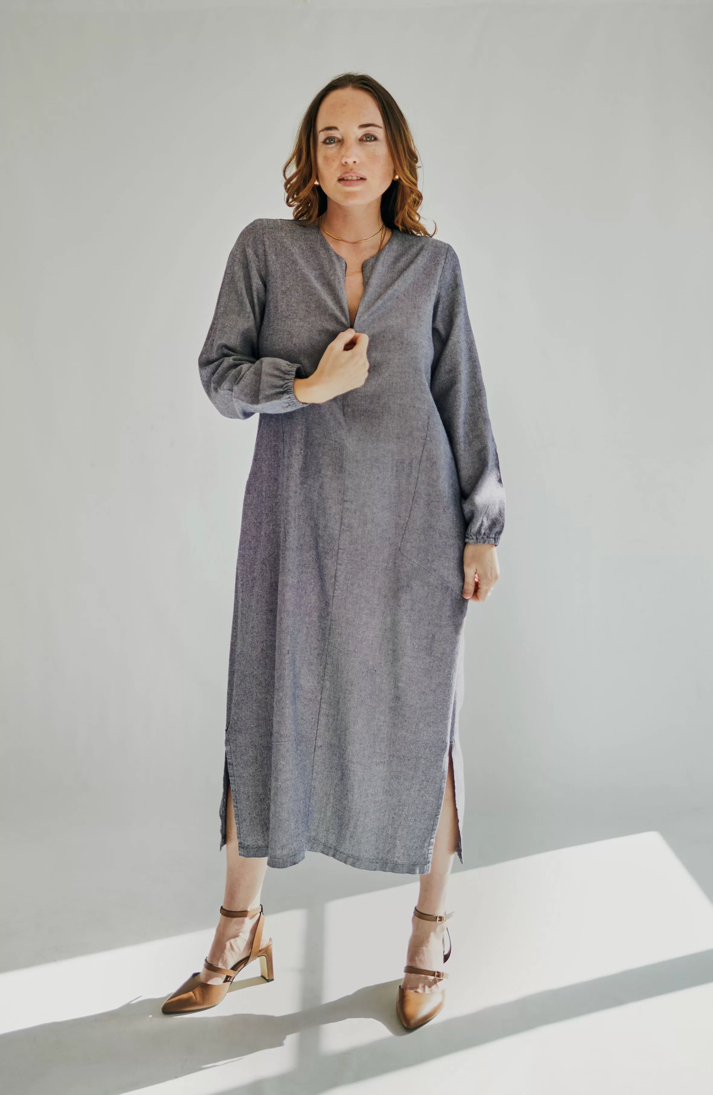 River Dress | Blue Chambray