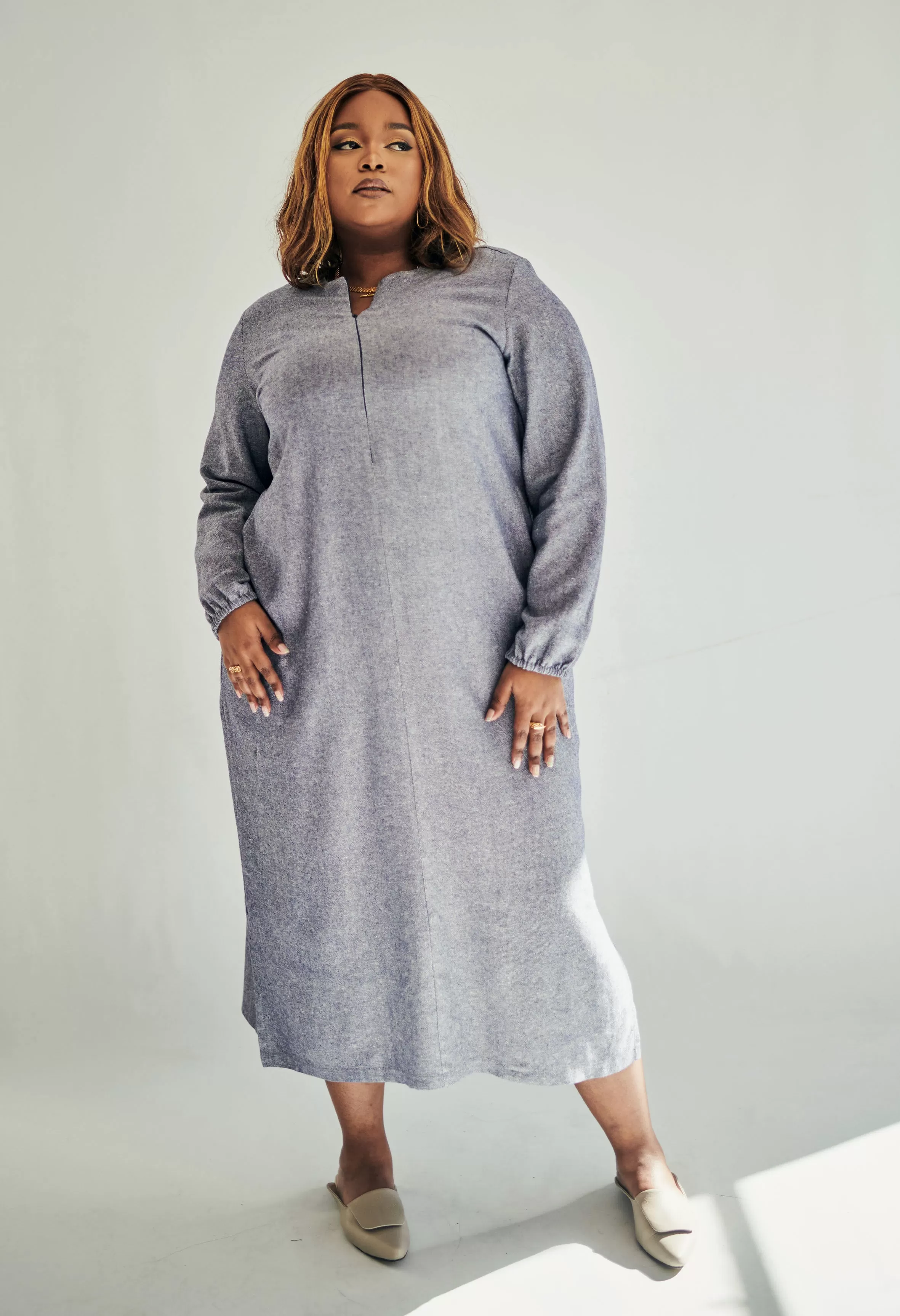 River Dress | Blue Chambray