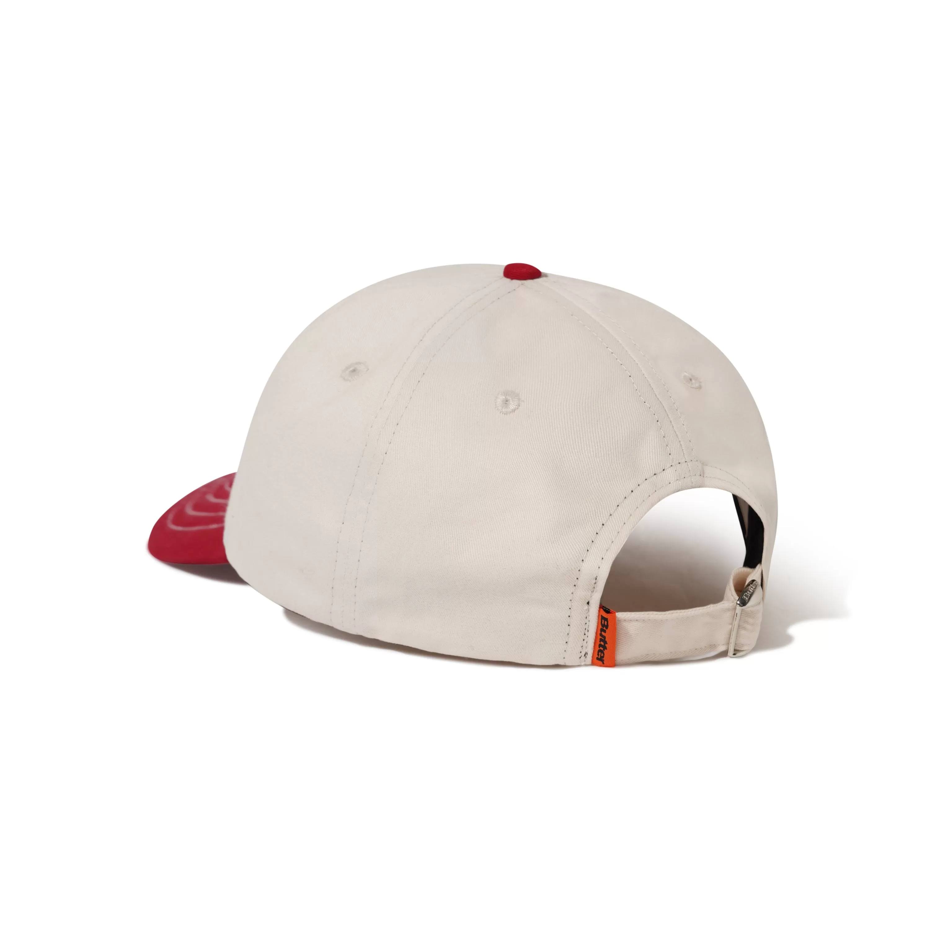 Rodent 6 Panel Cap, Natural / Burnt Red