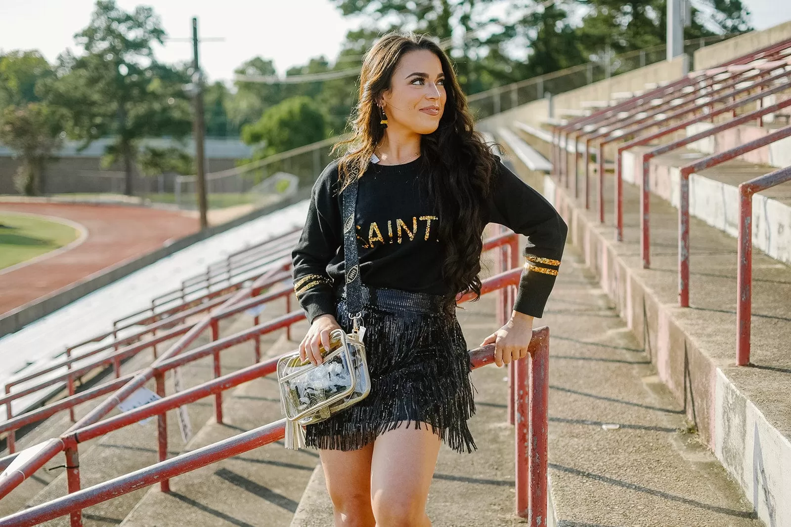 Saints Sequin Knit Sweater