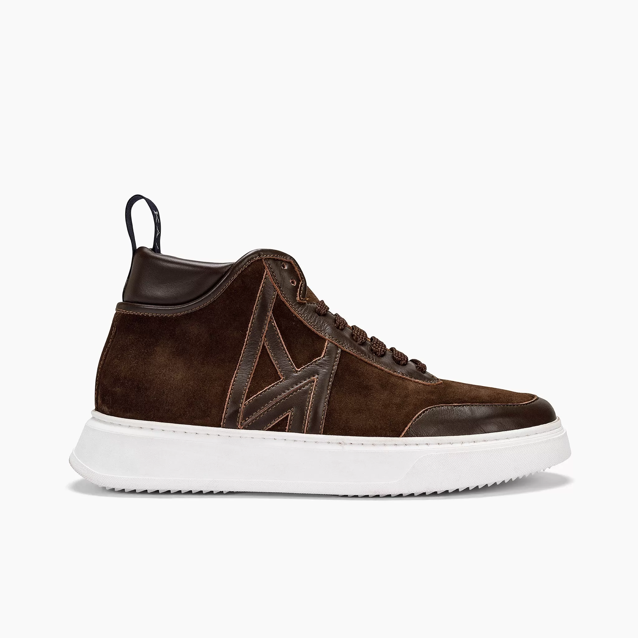 SHARE suede leather mid-sneaker