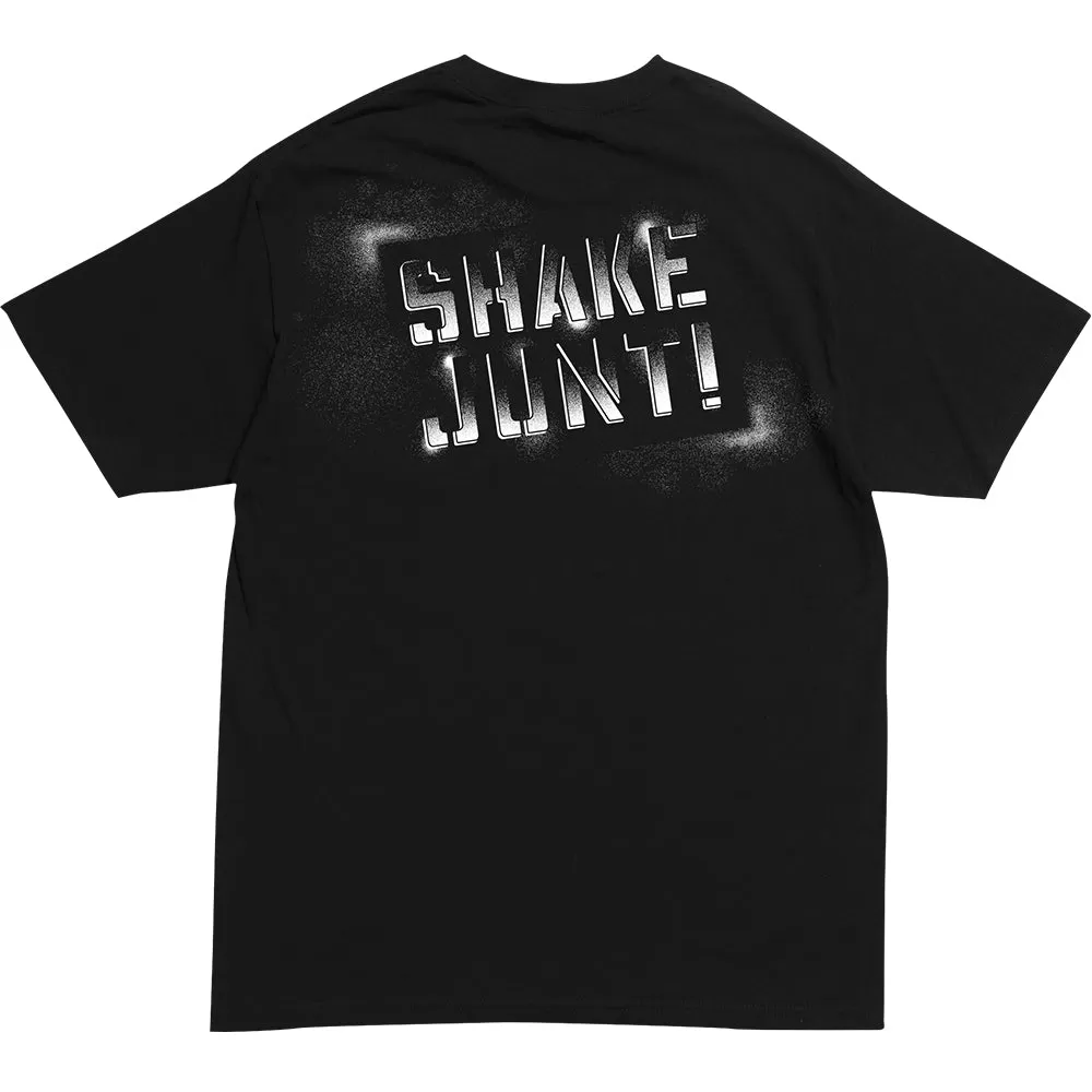 Spray Logo Tee Black