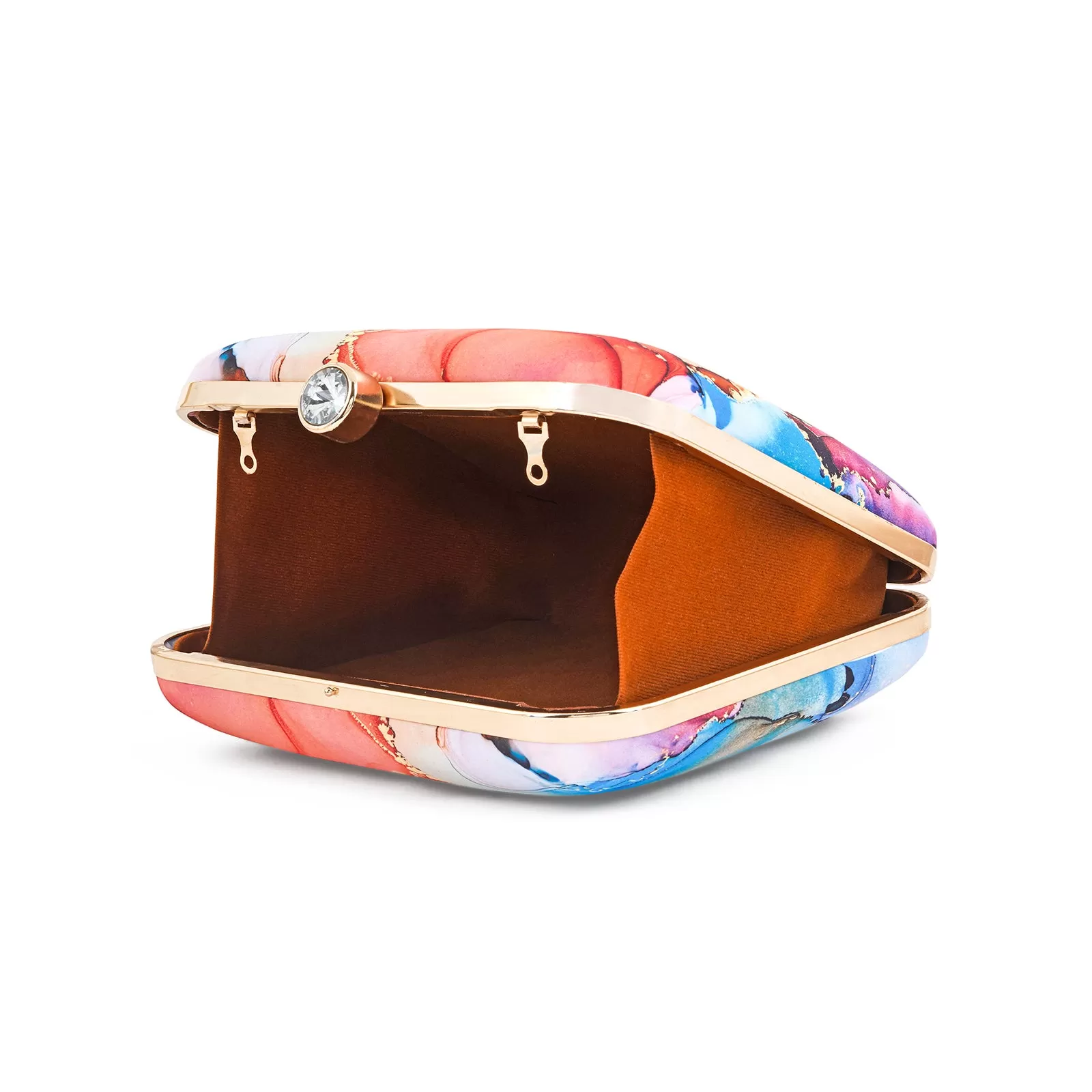 Starlet Charm Multicolour Printed Clutch