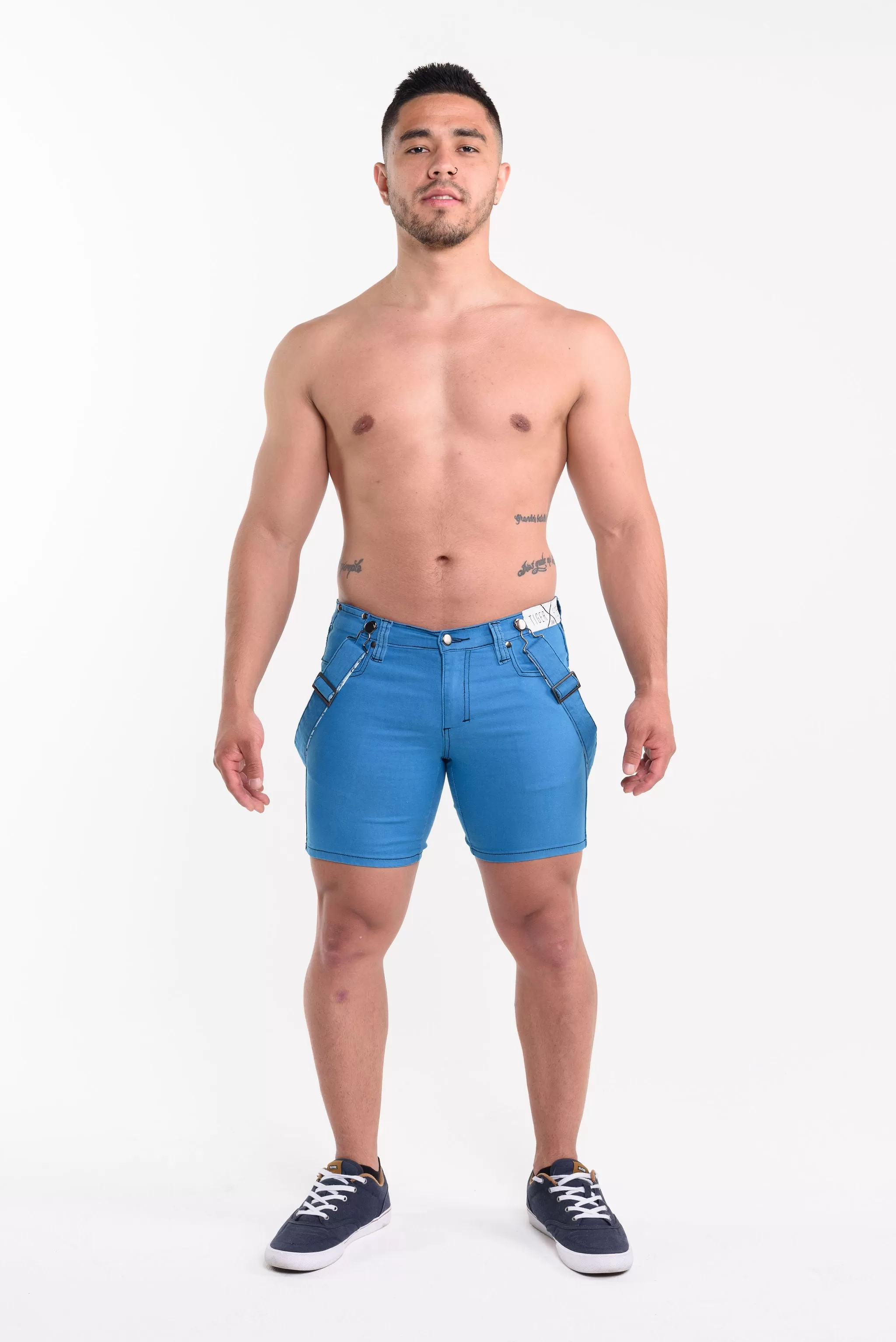 STAVROS Santorini Blue Short