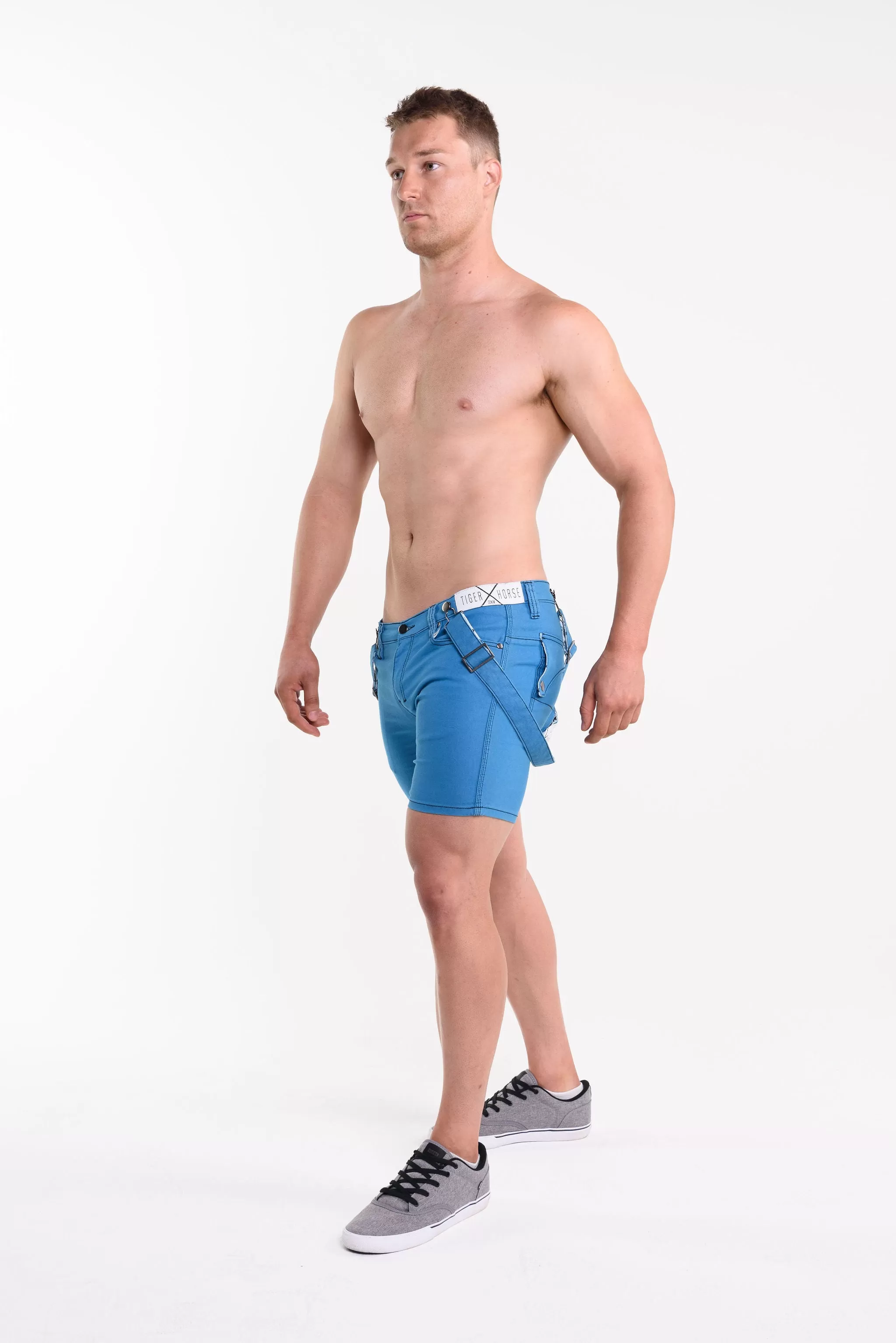 STAVROS Santorini Blue Short