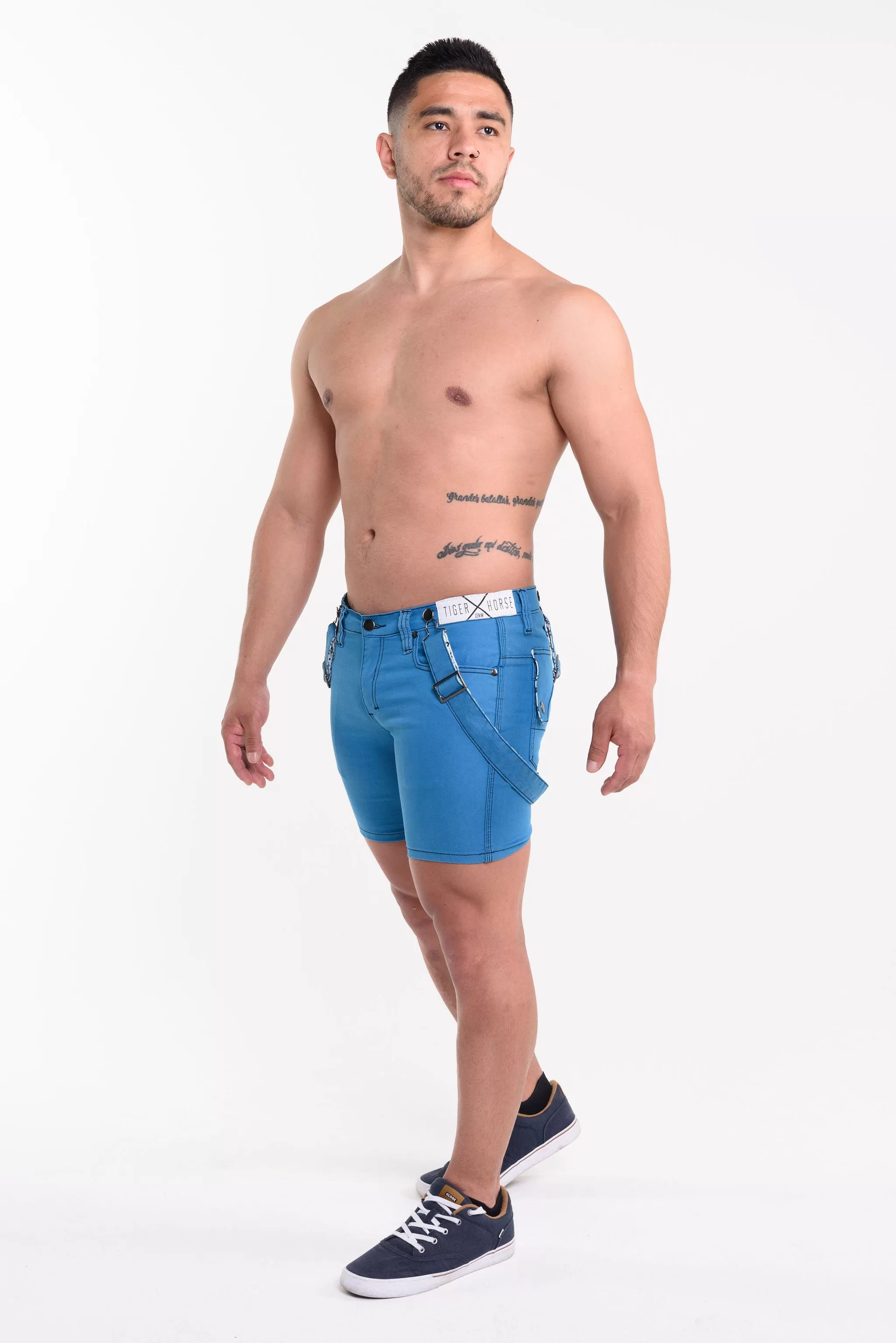 STAVROS Santorini Blue Short