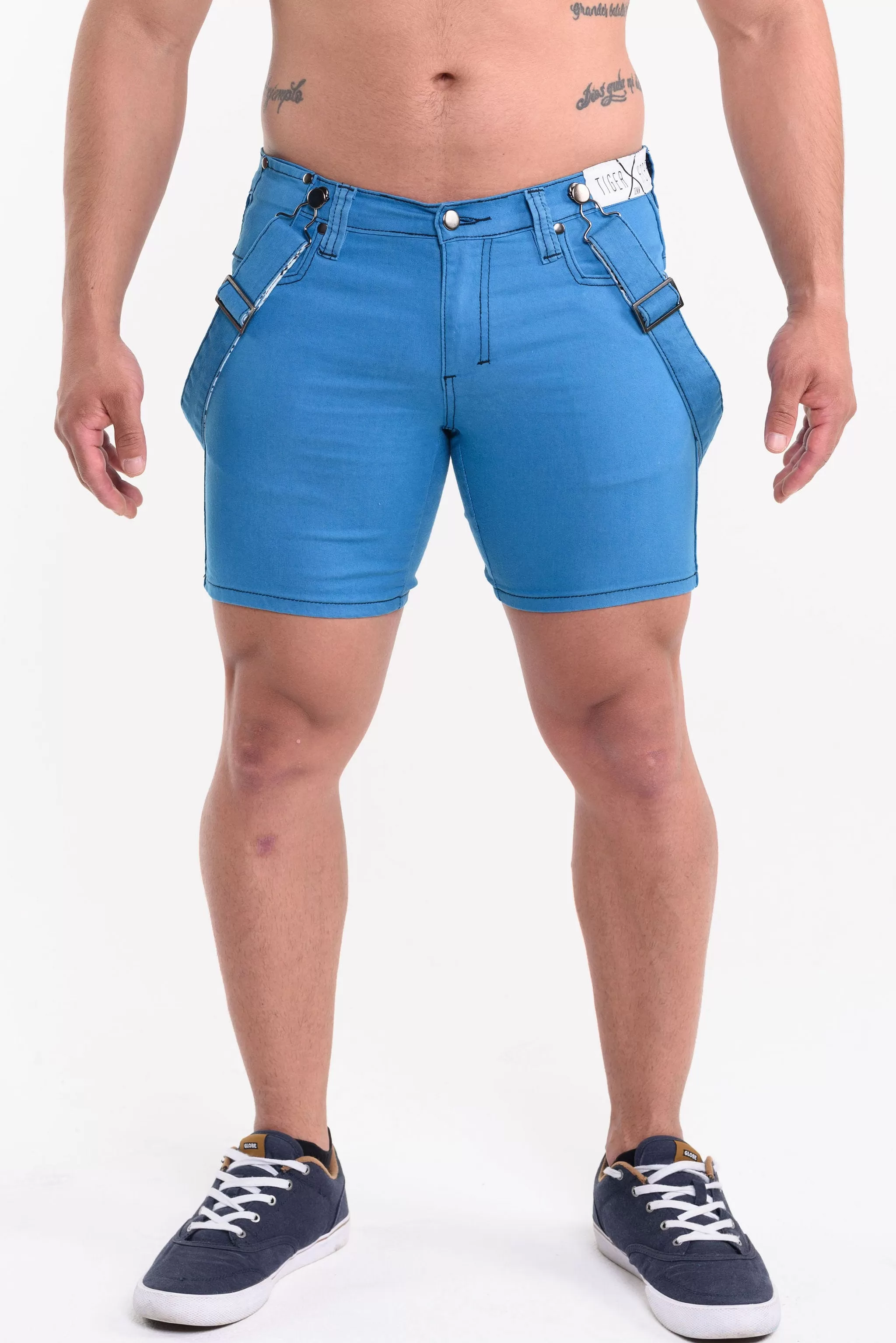 STAVROS Santorini Blue Short