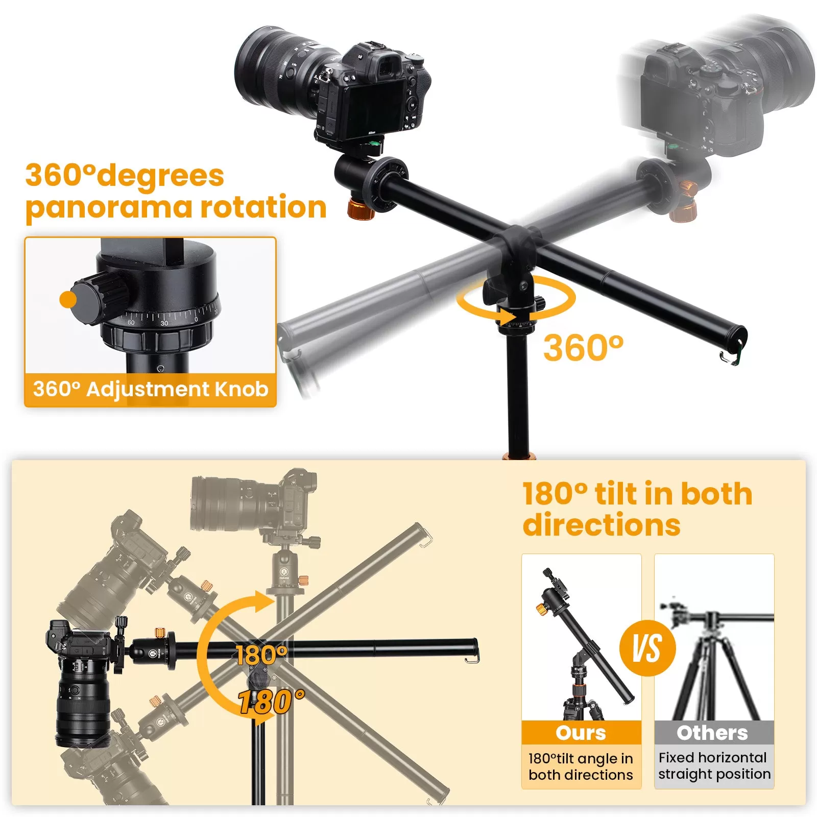 TARION VB-02 Tripod Center Column Q550 Tripod