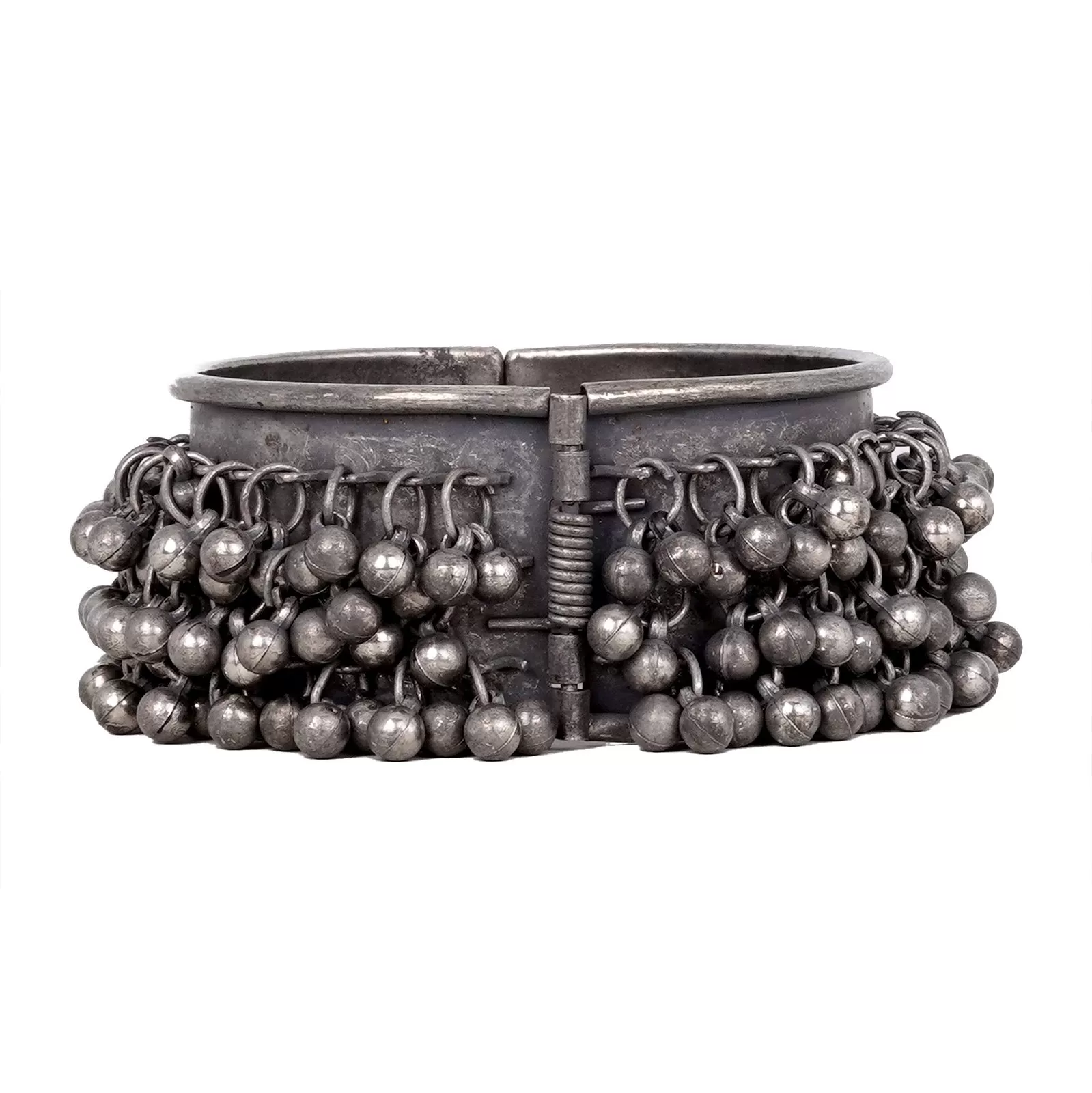 Teejh Vinisha Antique Silver Polish Ghungroo Bracelet